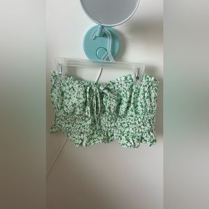 Garage floral tube top with additional straps, size M